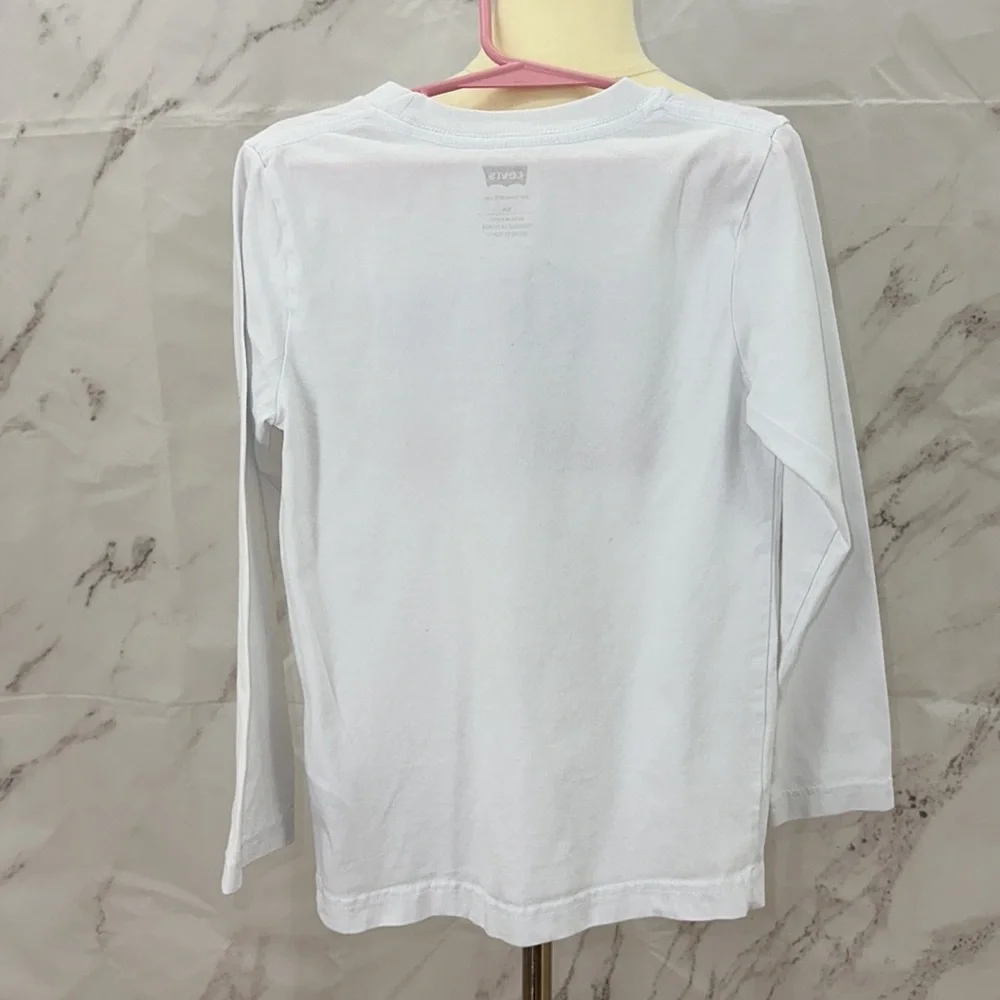 Levi’s‎ Long sleeve T shirt red white and blue 5/6